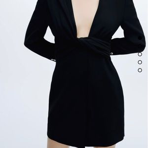 Draped jacket dress